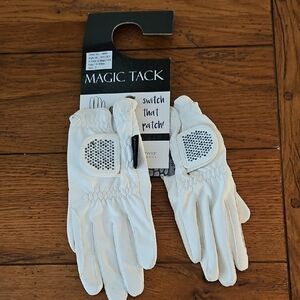 White Equestrian Gloves
